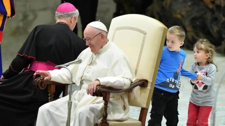Un niño argentino, protagonista en la audiencia general del papa Francisco