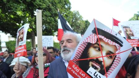 Túnez organiza la primera protesta del mundo árabe contra el príncipe saudí