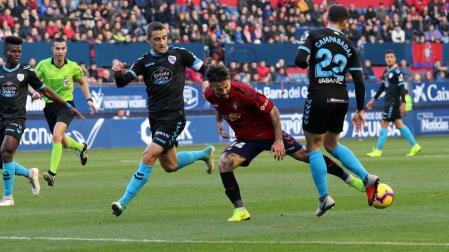 Imágenes del partido del Osasuna Lugo.