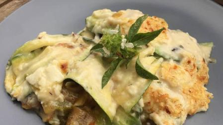 Lasaña de verduras.