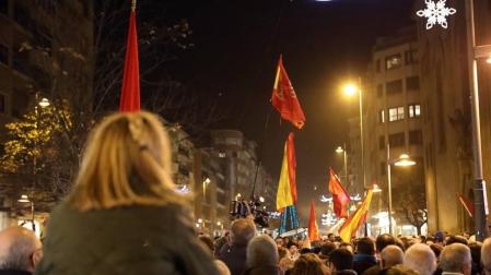 Representantes de asociaciones del cuerpo policial pidieron en la capital navarra que la trasferencia de competencias no les obligue a abandonar la Comunidad foral.