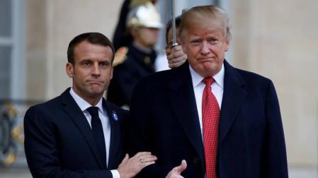 Trump y Macron coinciden en que Europa debe aumentar su aportación militar