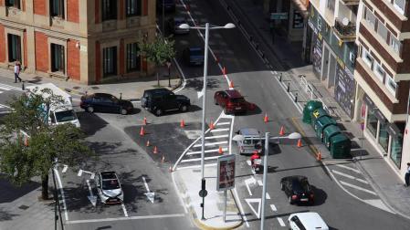 Guerra de cifras entre el comercio y el Ayuntamiento de Pamplona por la amabilización