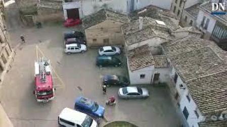 Incendio en Olite