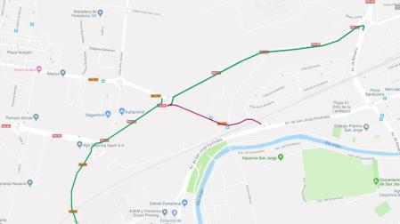 Estas son las alteraciones del tráfico en Pamplona para este lunes