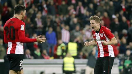 El Athletic vence casi cuatro meses después con un gol de penalti en el descuento
