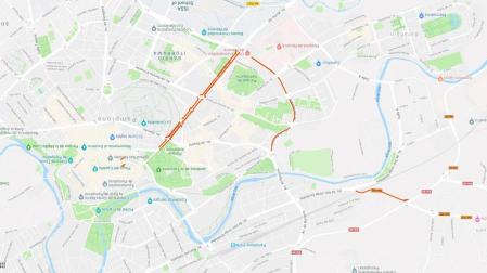 Estos son los cortes de tráfico de este martes en Pamplona