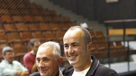Tomás Rekondo, el pasado junio, en Hernani, el día en que Koteto Ezkurra anunció su despedida del remonte.