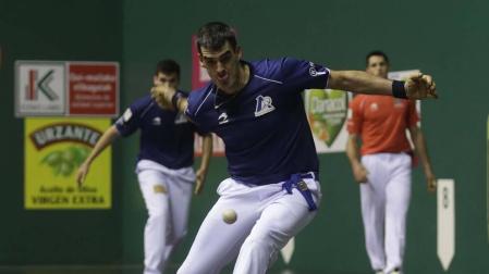 Imágenes del partido entre Ezkurdia-Galarza y Olaizola-Albisu