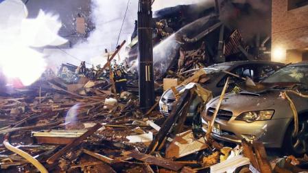 La explosión ha destruido por completo el edificio donde se encontraba el restaurante