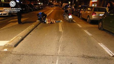 Un motorista pierde el control y da positivo en alcohol, cocaína y metanfetaminas