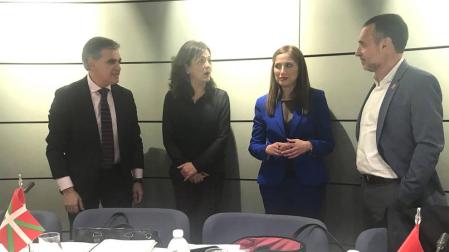 El vicepresidente Laparra, durante la Conferencia Sectorial de Empleo en Madrid