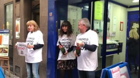 Celebración del Gordo en Pamplona