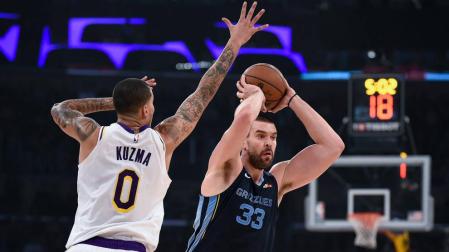 Marc Gasol, en el partido contra Los Angeles Lakers.