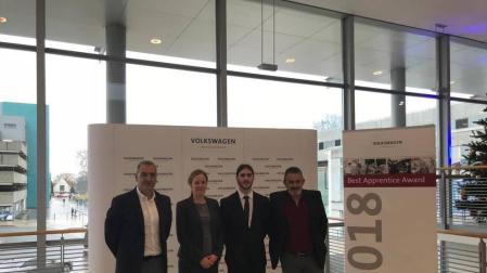 Un joven trabajador de Volkswagen Navarra, elegido entre los mejores del grupo
