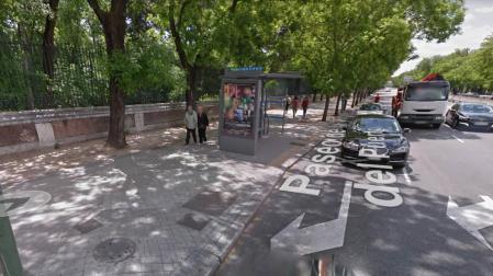 Marquesina en la Glorieta de San Vicente de Madrid.