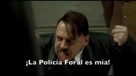 Archivan el caso de un vídeo que comparaba un sindicato de Policía Foral con Hitler
