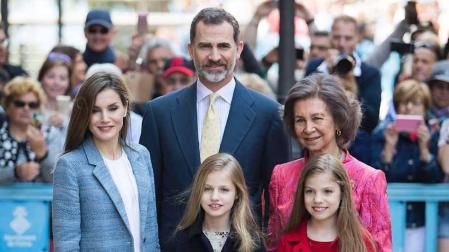 Fotos de la Familia Real en la misa de Pascua en la  Palma en la Catedral de Palma