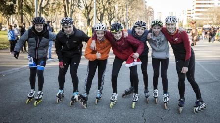 Carrera de patinaje para despedir 2018