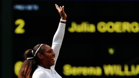 Serena vence a Goerges y regresa a la final de Wimbledon