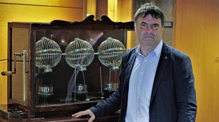 Valentín, delegado de la ONCE en Navarra, soñaba con una excavadora