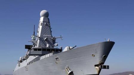 Un buque de la Armada británica.