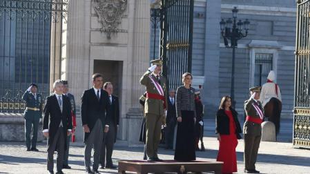 Los reyes en la Pascua Militar.