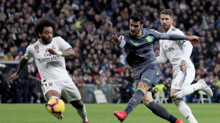 Merino se agranda en el Bernabéu y baja al Real Madrid del tren de la Liga