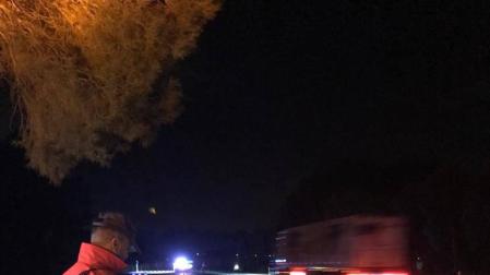 Un joven de Olite, herido tras salirse de la carretera y chocar en la N-121