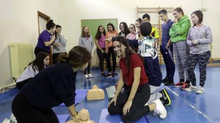 Alumnado del IES Padre Moret-Irubide