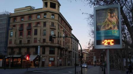 La ola de frío congela Navarra y deja la sensación térmica bajo cero, hasta -20 ºC en Arangoiti