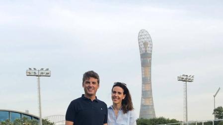 Una familia navarra en Qatar