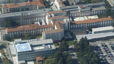 Imagen aérea del Complejo Hospitalario de Navarra.
