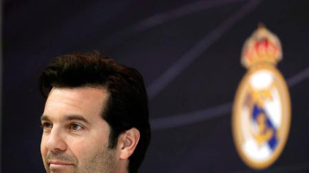 El entrenador del Real Madrid Santiago Hernán Solari, en rueda de prensa tras el entrenamiento en la Ciudad Deportiva de Valdebebas.