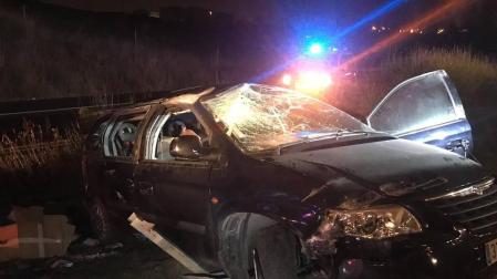El accidente ha tenido lugar en la AP-15, en la salida a Esquíroz.