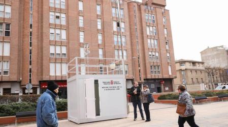 Tudela estrena su primera estación urbana para medir la calidad del aire
