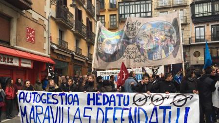 Colectivos populares apoyan al Gaztetxe Maravillas y llaman a manifestarse en su apoyo