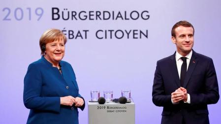 Merkel y Macron relanzan el eje franco-alemán con el Tratado de Aquisgrán