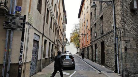 El encajonamiento de la calle Dos de Mayo de Pamplona