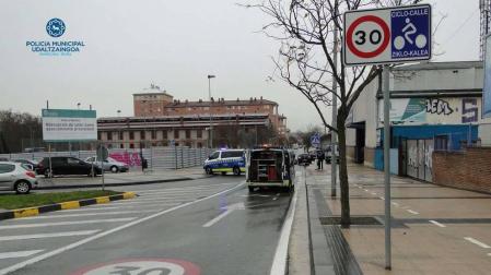 Un hombre de 43 años y otro de 73, heridos en sendos atropellos en Pamplona