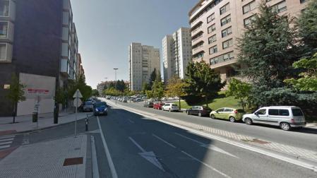 Herido leve en una colisión en Pamplona por no respetarse una señal de 'Stop'