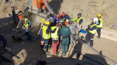 La galería horizontal para buscar a Julen alcanza casi los dos metros