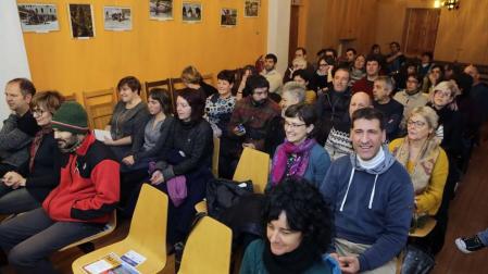 Cerca de sesenta personas acudieron a Burgui para participar en la jornada.