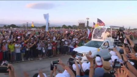 Baño de masas del Papa Francisco en Panamá