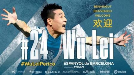 Wu Lei, nuevo jugador del Espanyol.