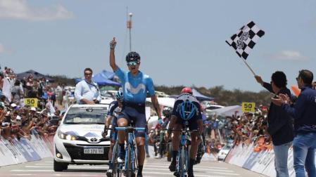 Anacona (Movistar) golpea en el Alto Colorado y se pone líder en la Vuelta a San Juan