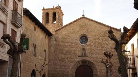 Fachada del Convento del Carmen de Sangüesa, hoy sede de la escuela de música y del auditorio.