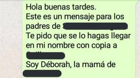 El whatsApp de una madre a los padres del acosador de su hijo que se ha hecho viral