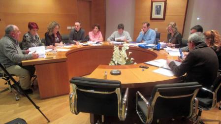 Los ediles del Ayuntamiento de Cascante, en un momento del pleno.