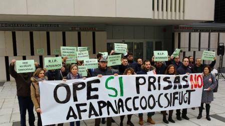 Los profesores protestan contra las oposiciones del Conservatorio Superior